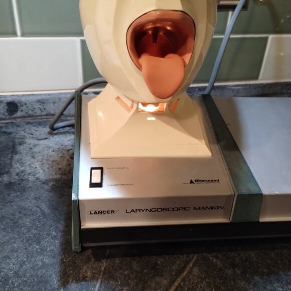 Laryngoscopic Manikin, "Laryngoman", Vintage Medical Equipment Great condition - Picture 4 of 8